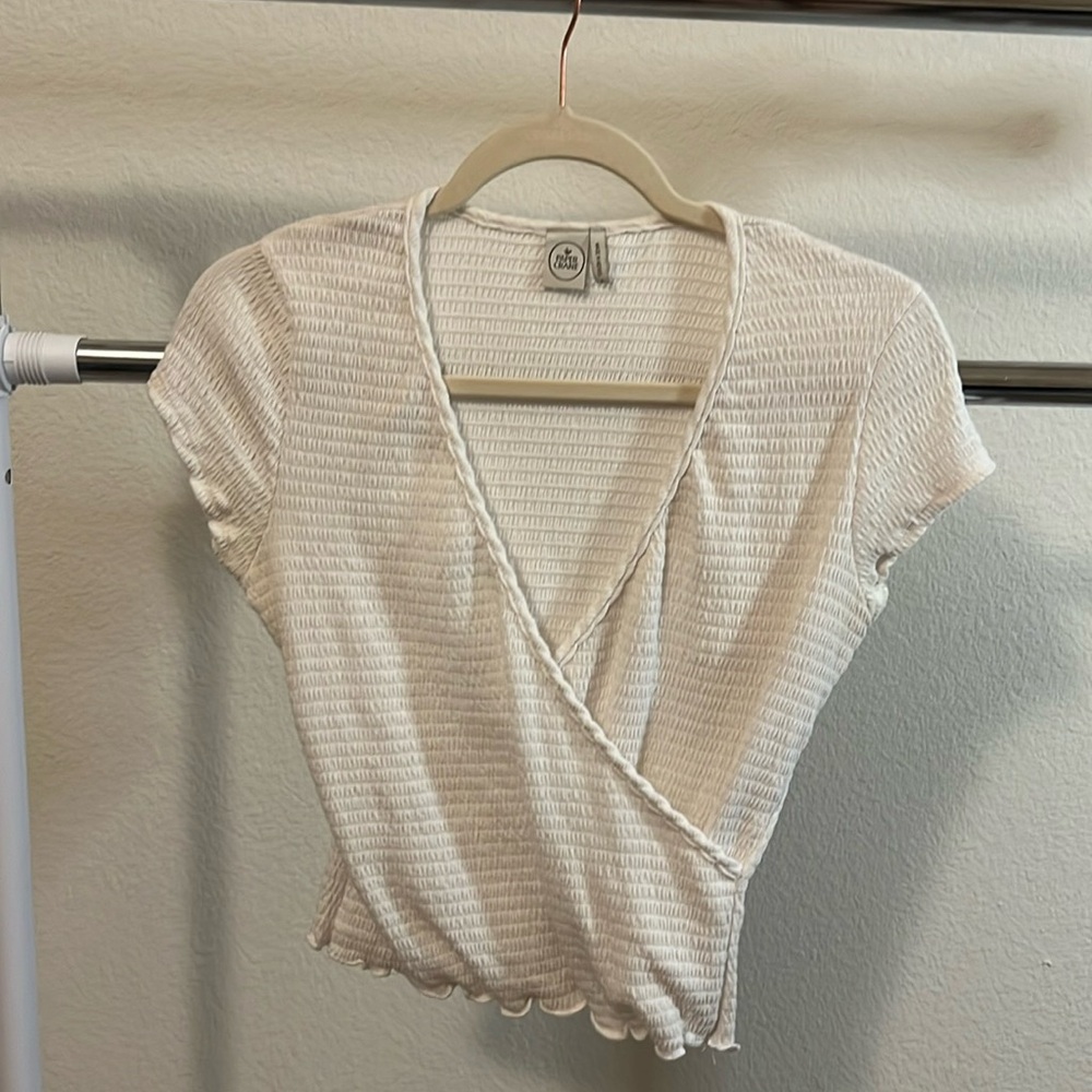 Textured Crop Top